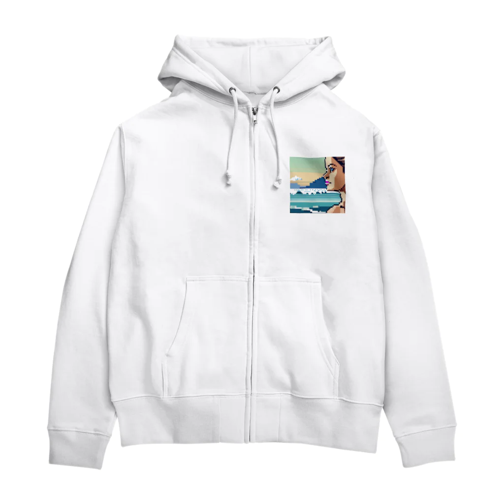 クロスクリエイティブの琉球美女の秘密 Zip Hoodie