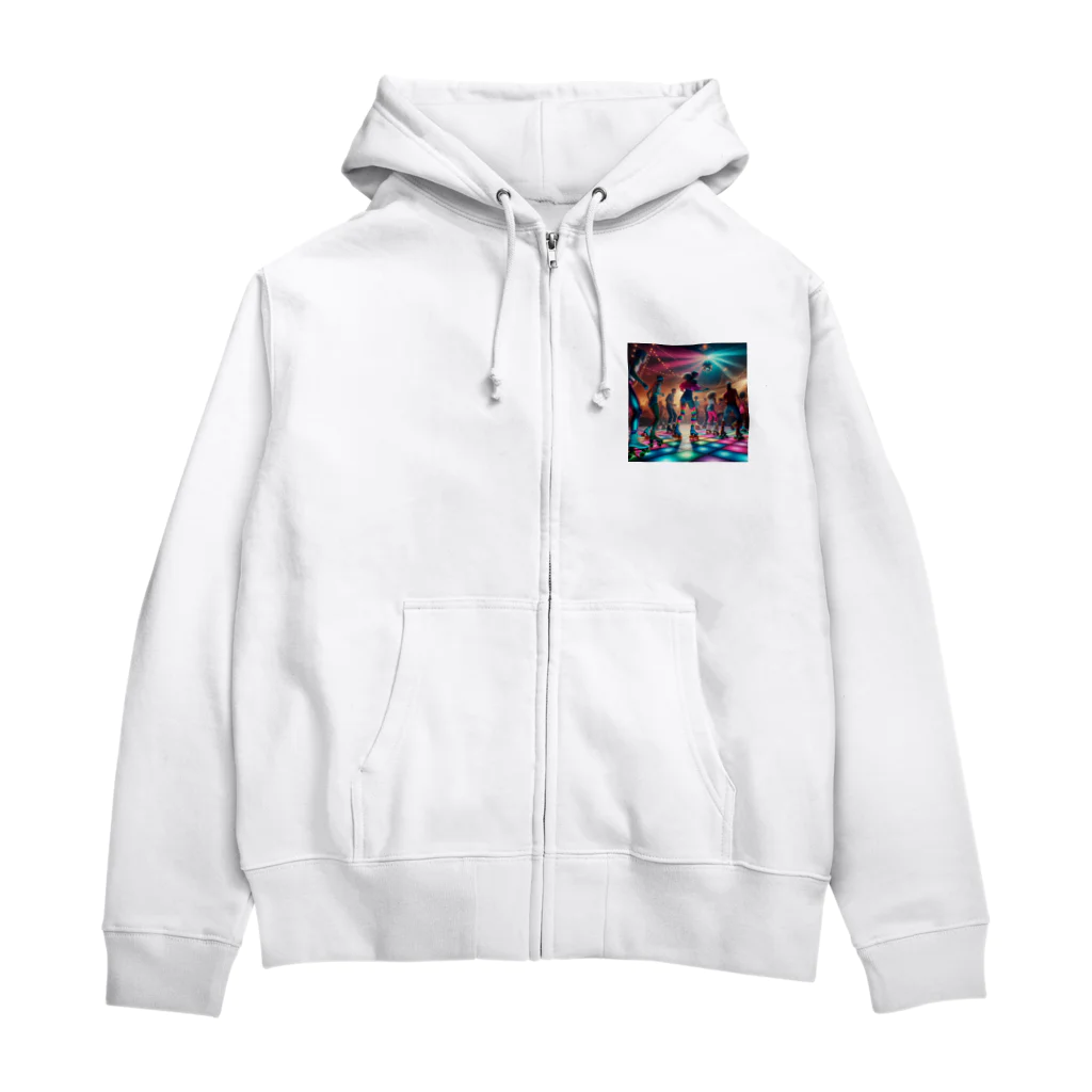 たてっぴのショップの1980年代のポップカルチャー Zip Hoodie