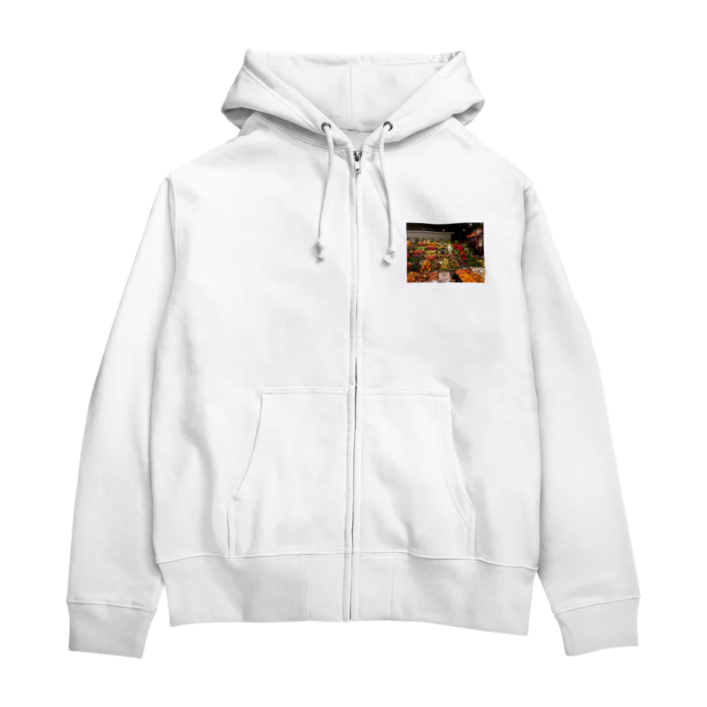 MATSURのスペインの市場 Zip Hoodie