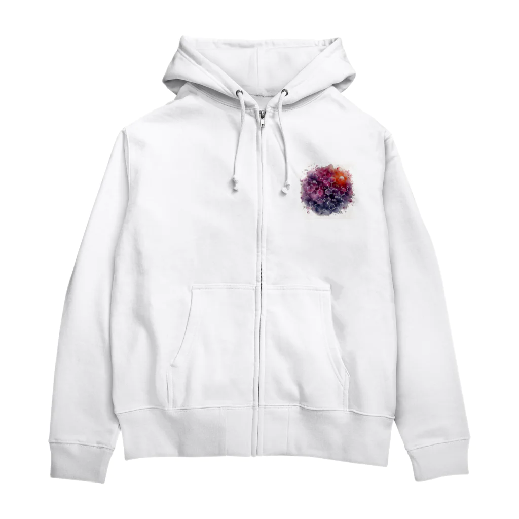 science closet（科学×ファッション）の惑星の化学反応式 Zip Hoodie