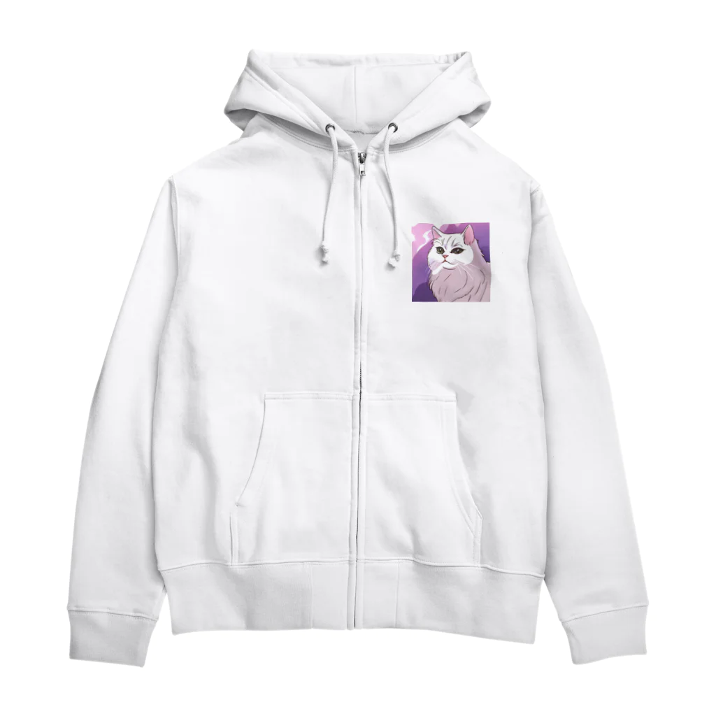 kazuma16のふわふわペルシャ Zip Hoodie