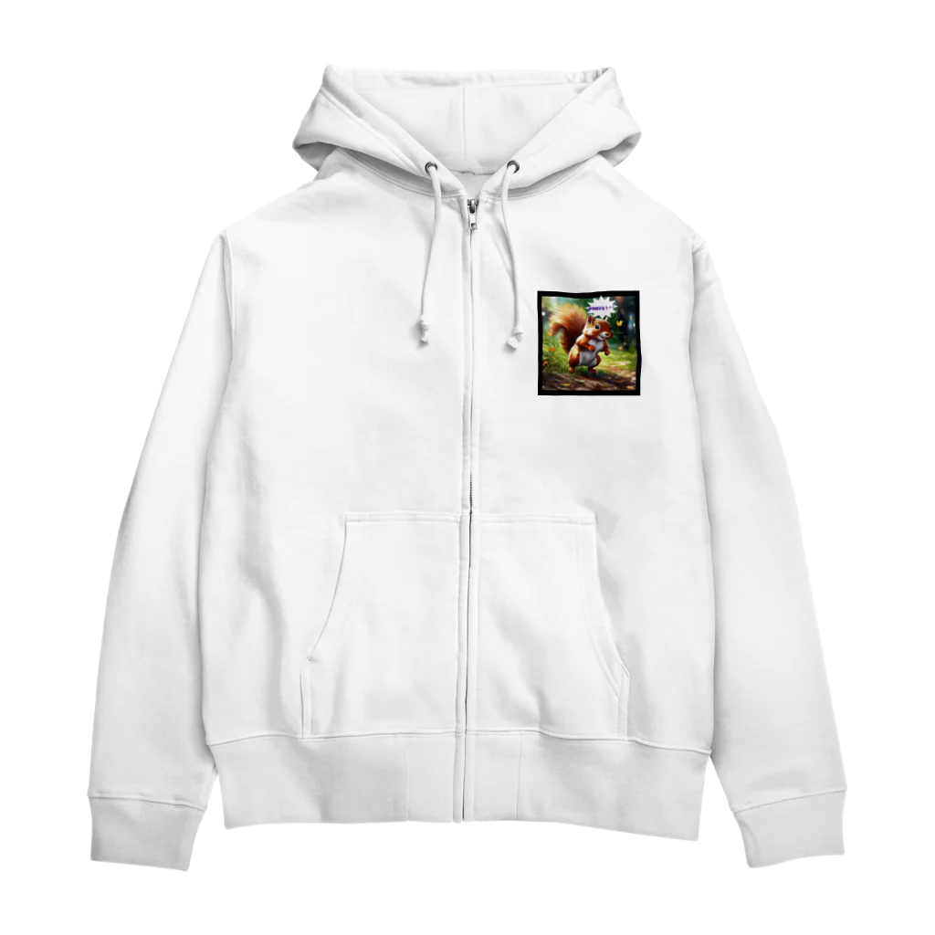 taki・ショップのリス Zip Hoodie