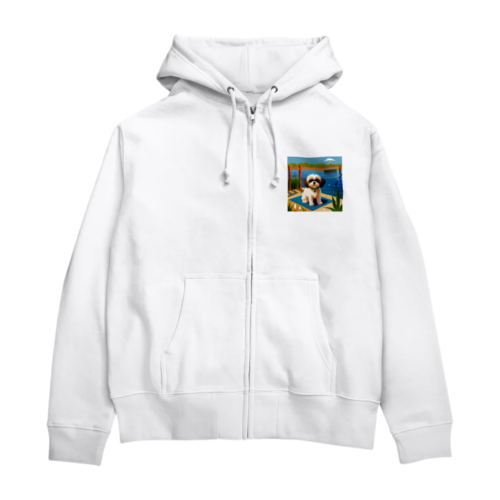 小物屋の夏色シーズー Zip Hoodie