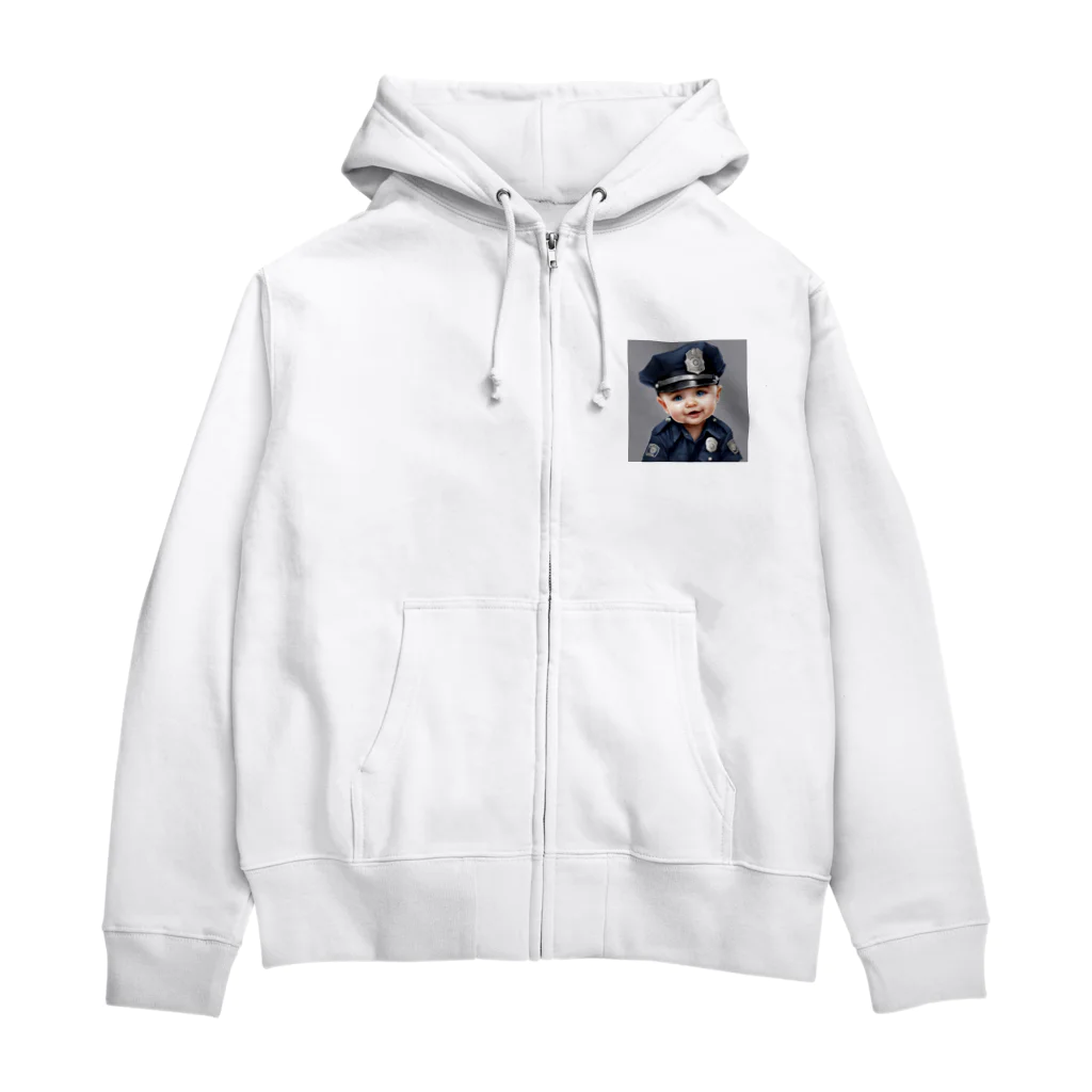 可愛いは宇宙のベビーポリスメン Zip Hoodie