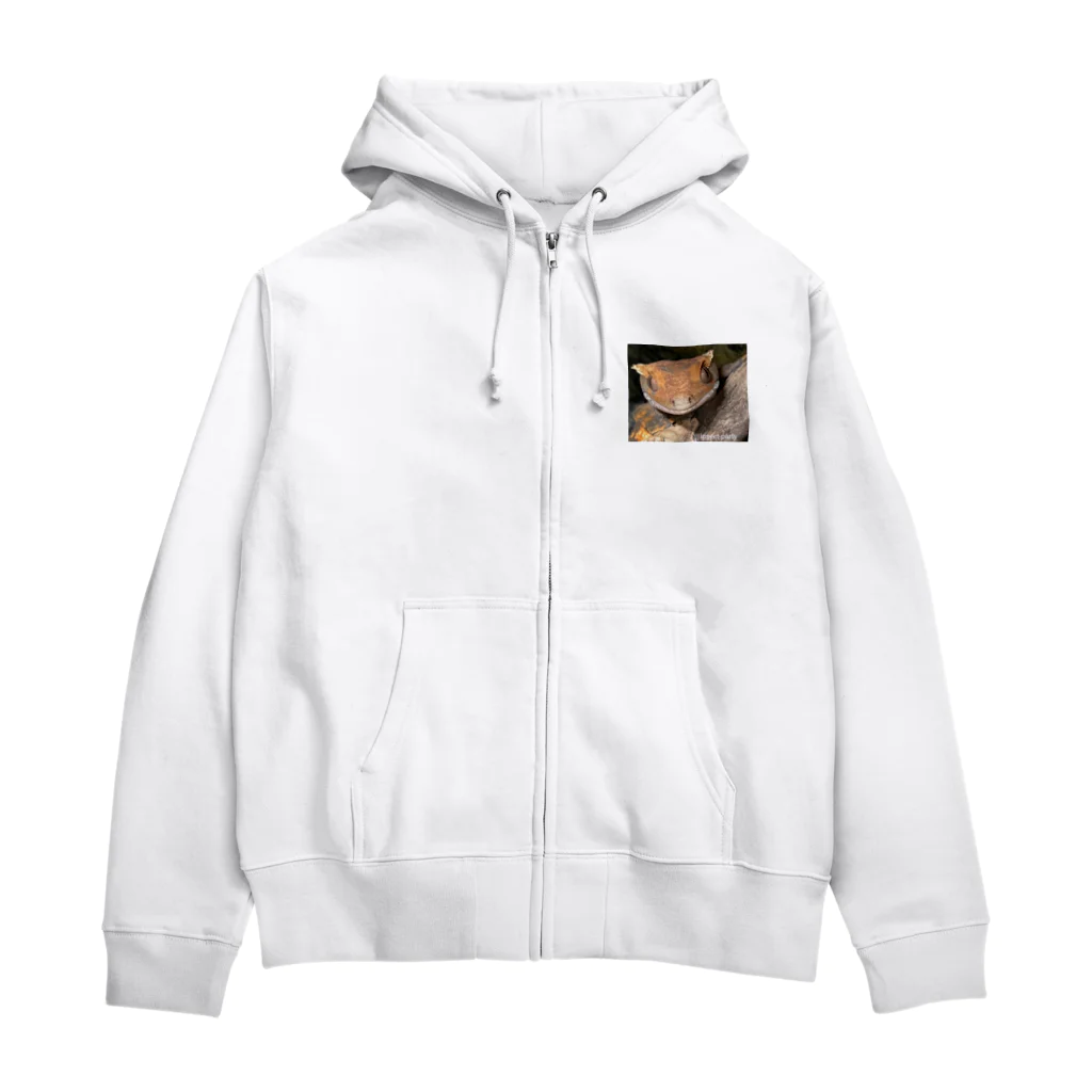 insect-partyのクレステッドゲッコー(クレ男くん) Zip Hoodie