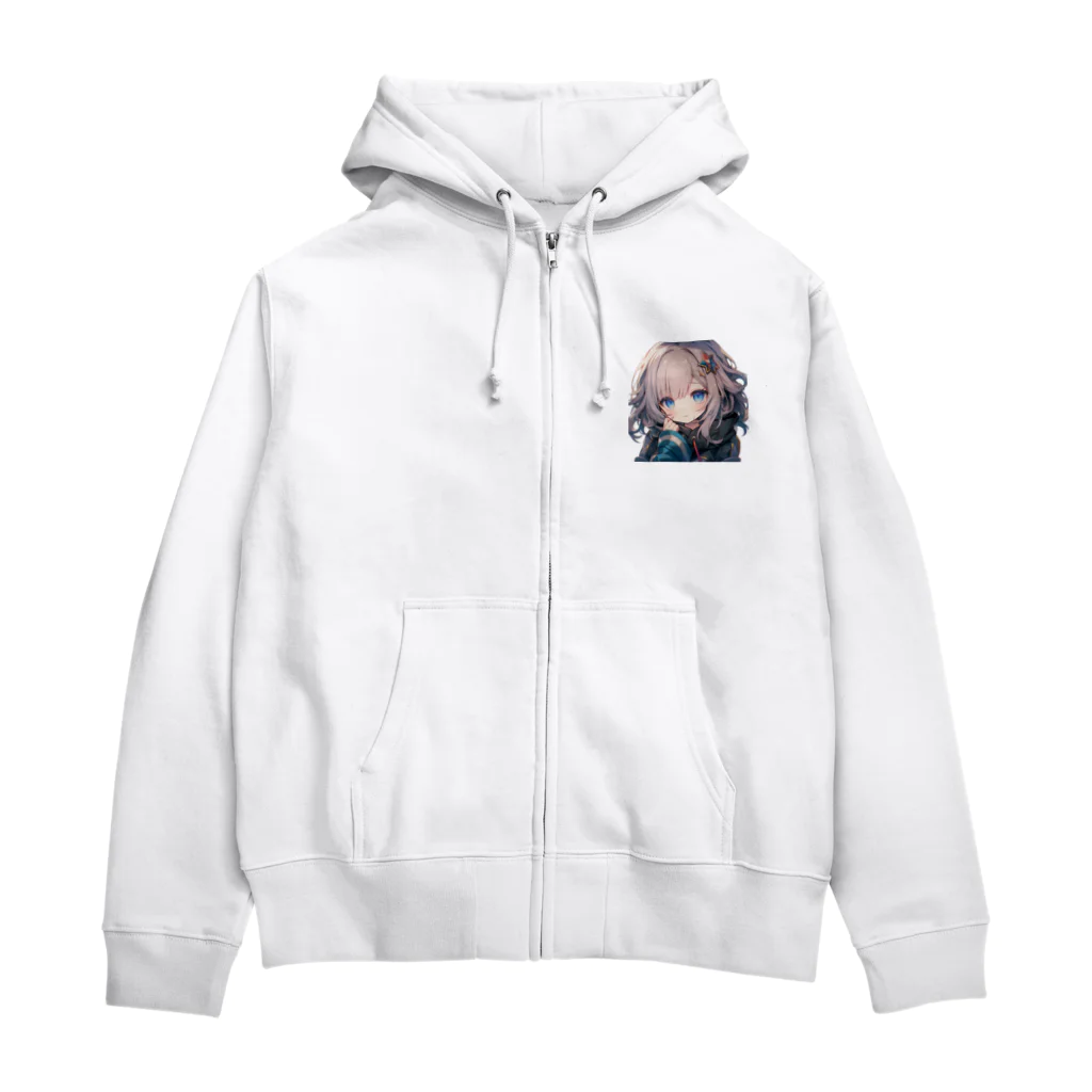 honoka_tの見つめる美少女 Zip Hoodie