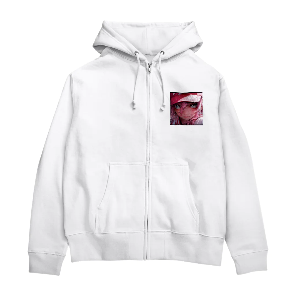 ぶーたんの熱血少女の燃える情熱 Zip Hoodie