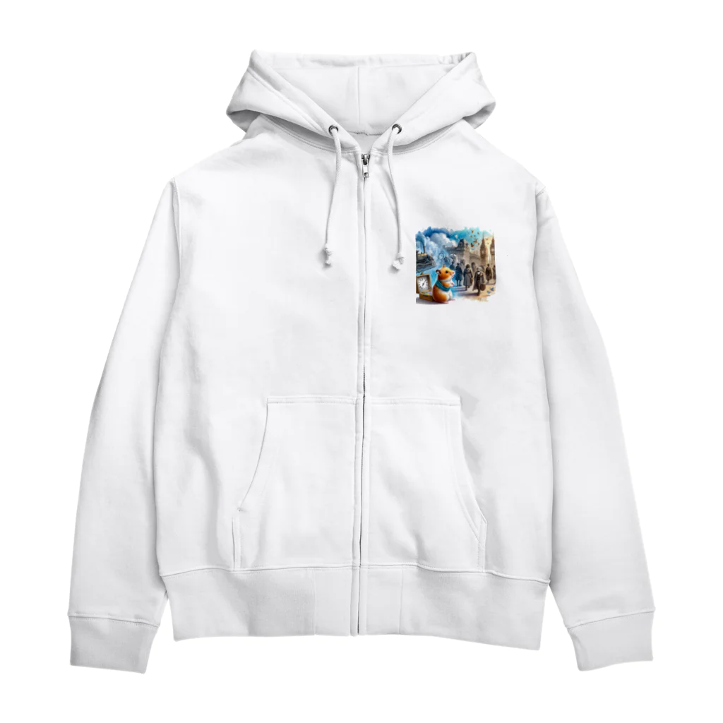 えほんのふんわりぺーじのフクの時間旅行 Zip Hoodie