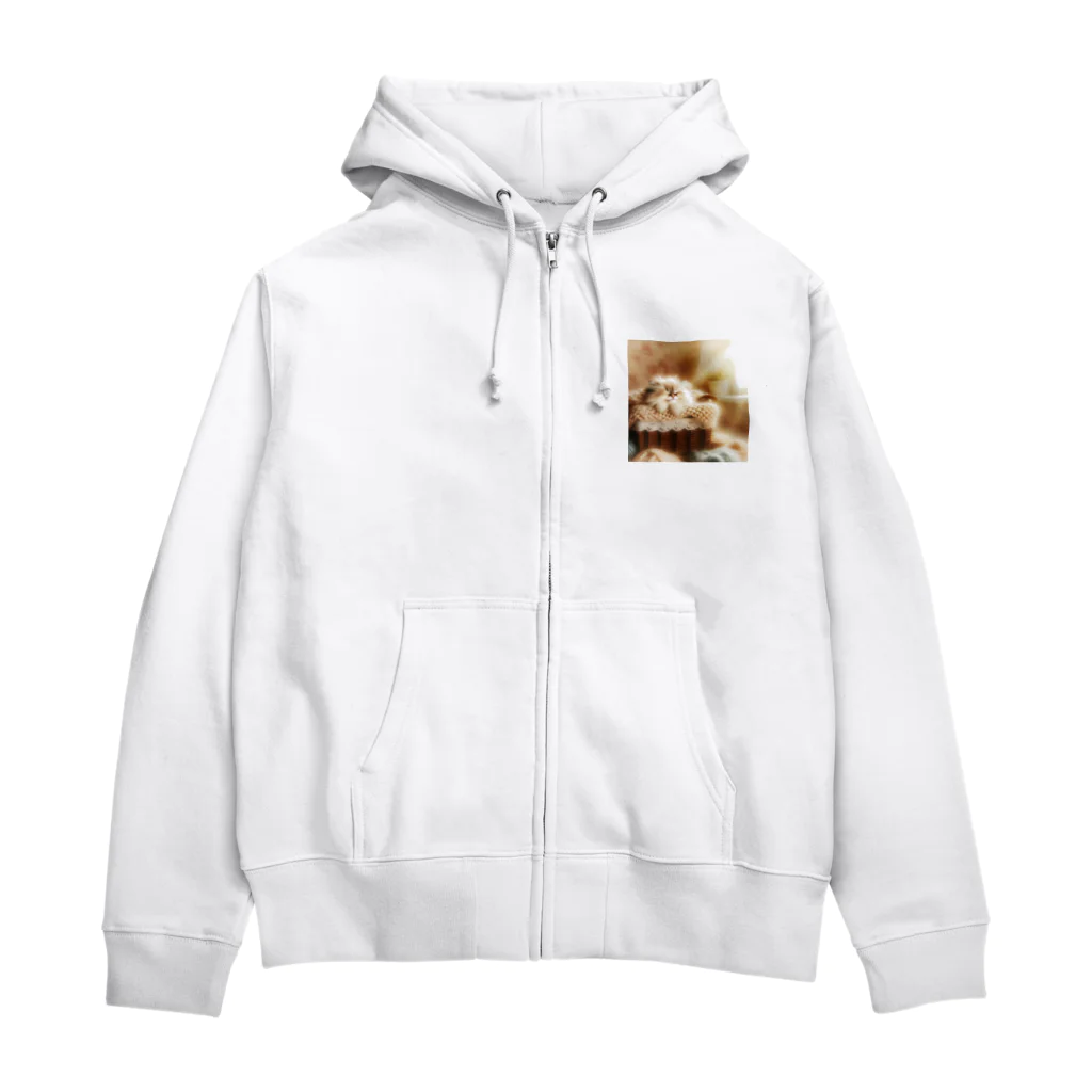 katohkouchiのサニーバスケット・ドリーム Zip Hoodie