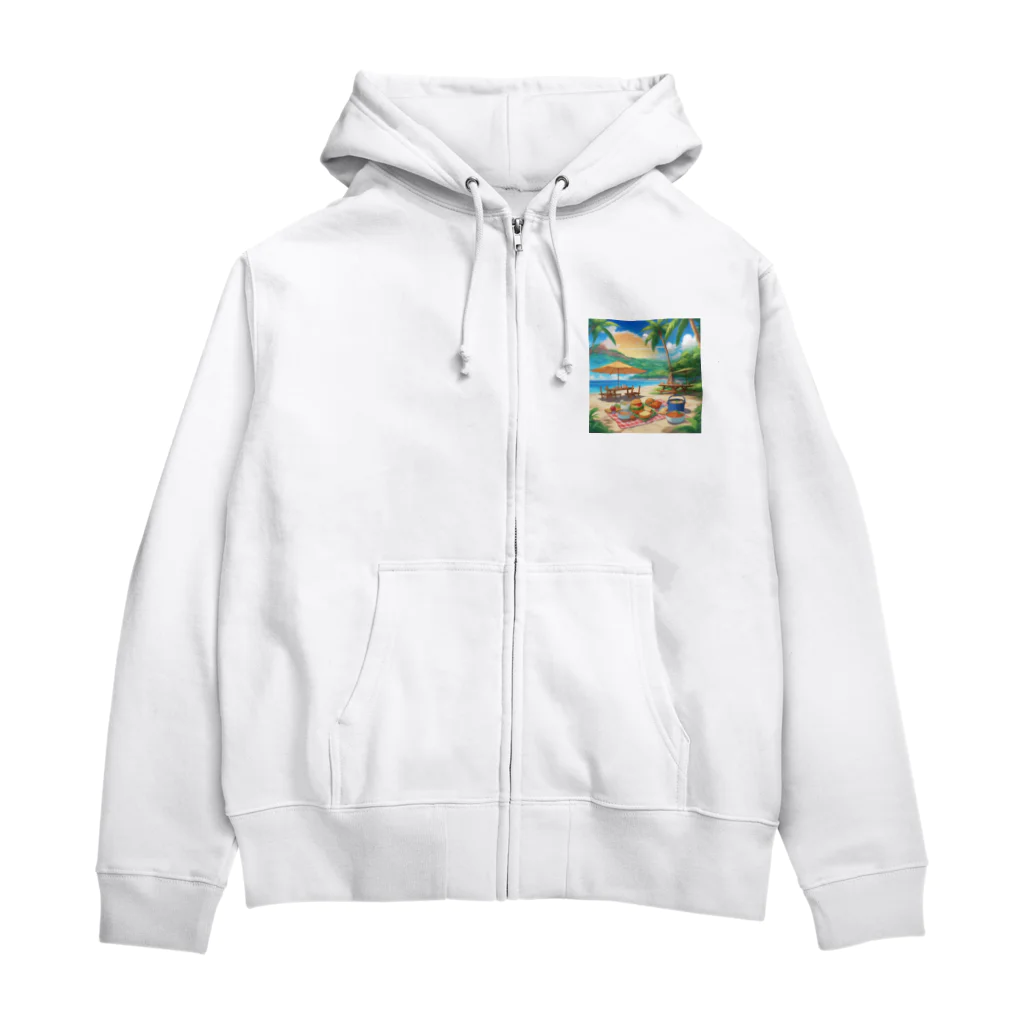 kaiminsapoの沖縄　ビーチパーティ Zip Hoodie