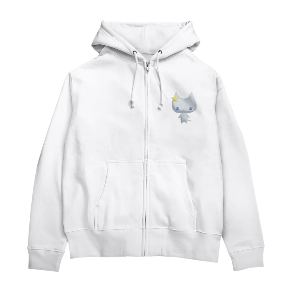 泡村のみずいろねこ⚝ Zip Hoodie