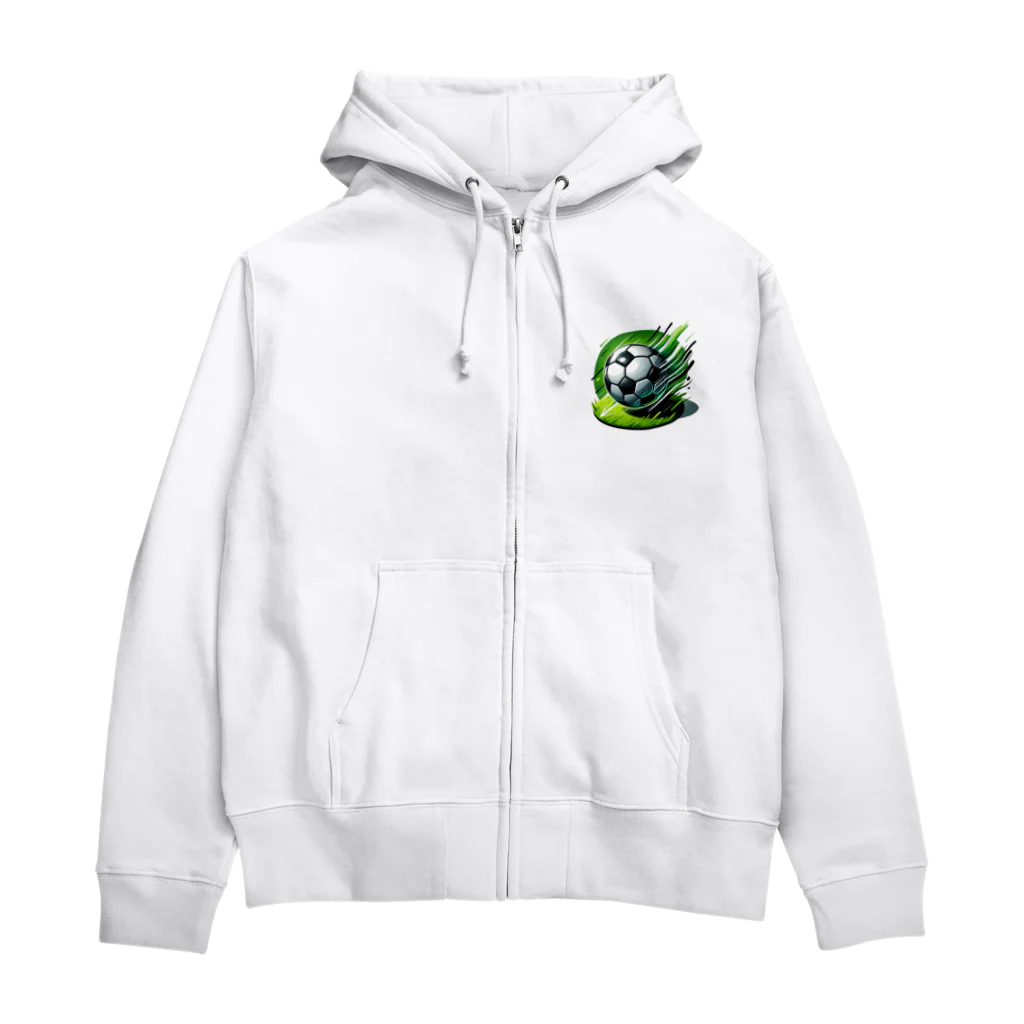 jmjmjmのサッカー好きアイテム！ Zip Hoodie