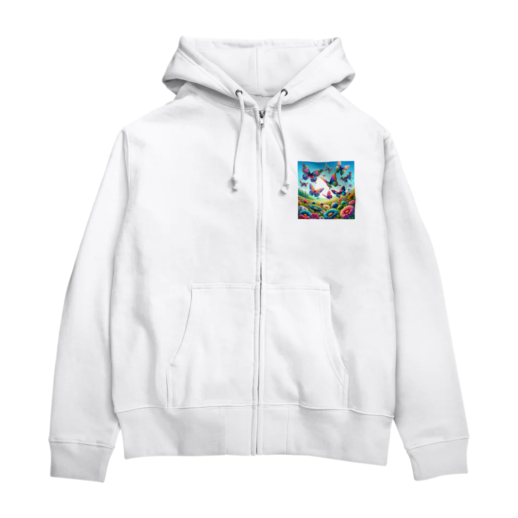 すずらん24の幸運のお花畑 Zip Hoodie