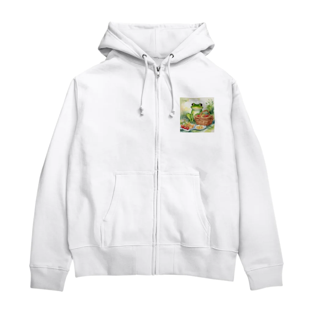 yuko_uのハピケロ〜ピクニック Zip Hoodie