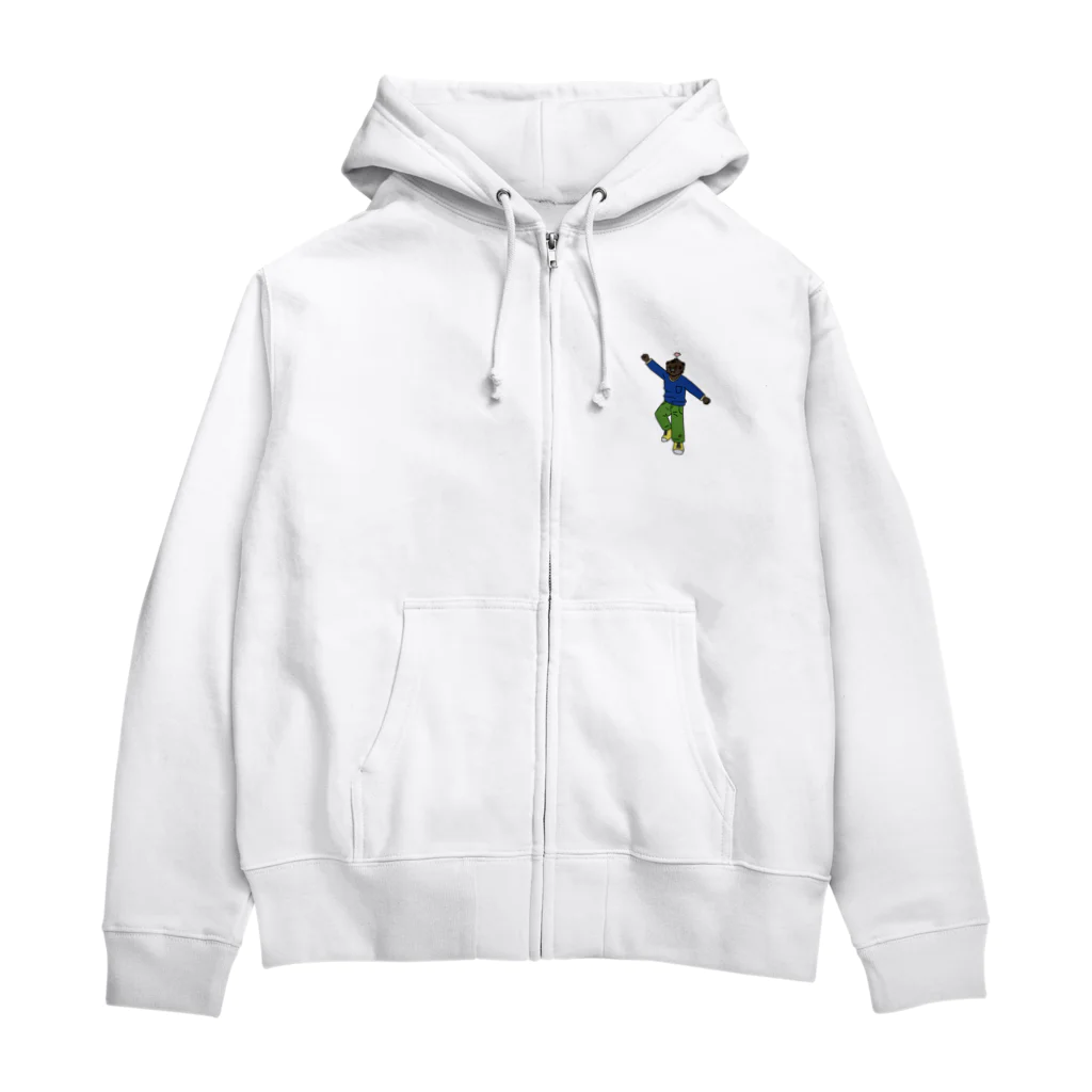 やじろべえぱくぱくの隕石太郎 Zip Hoodie