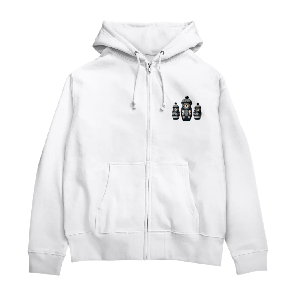 itanki3のグリズリーこけし Zip Hoodie