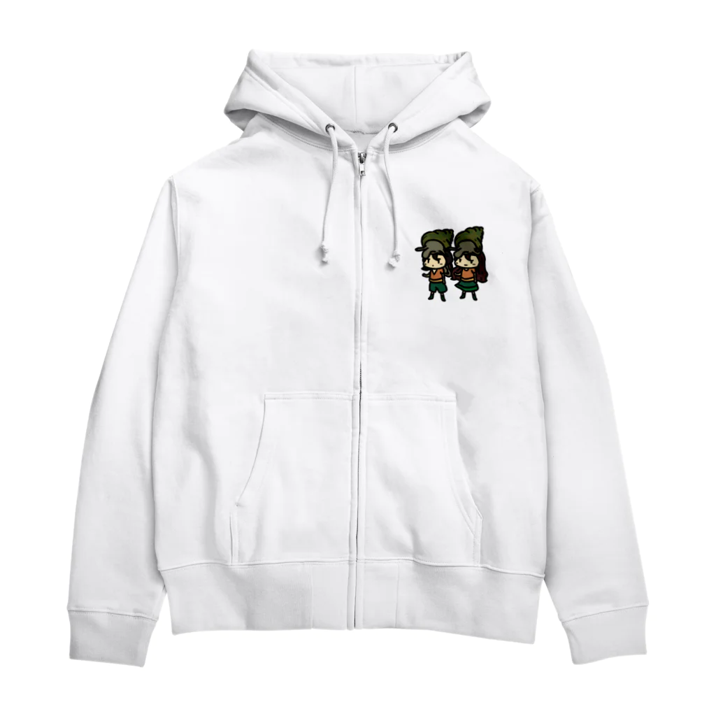 🕷Ame-shop🦇のヒメタニシ姉弟 Zip Hoodie