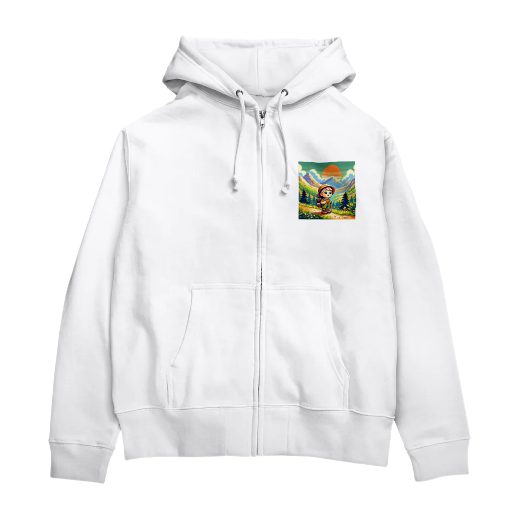 きなこのショップのこども登山家 Zip Hoodie