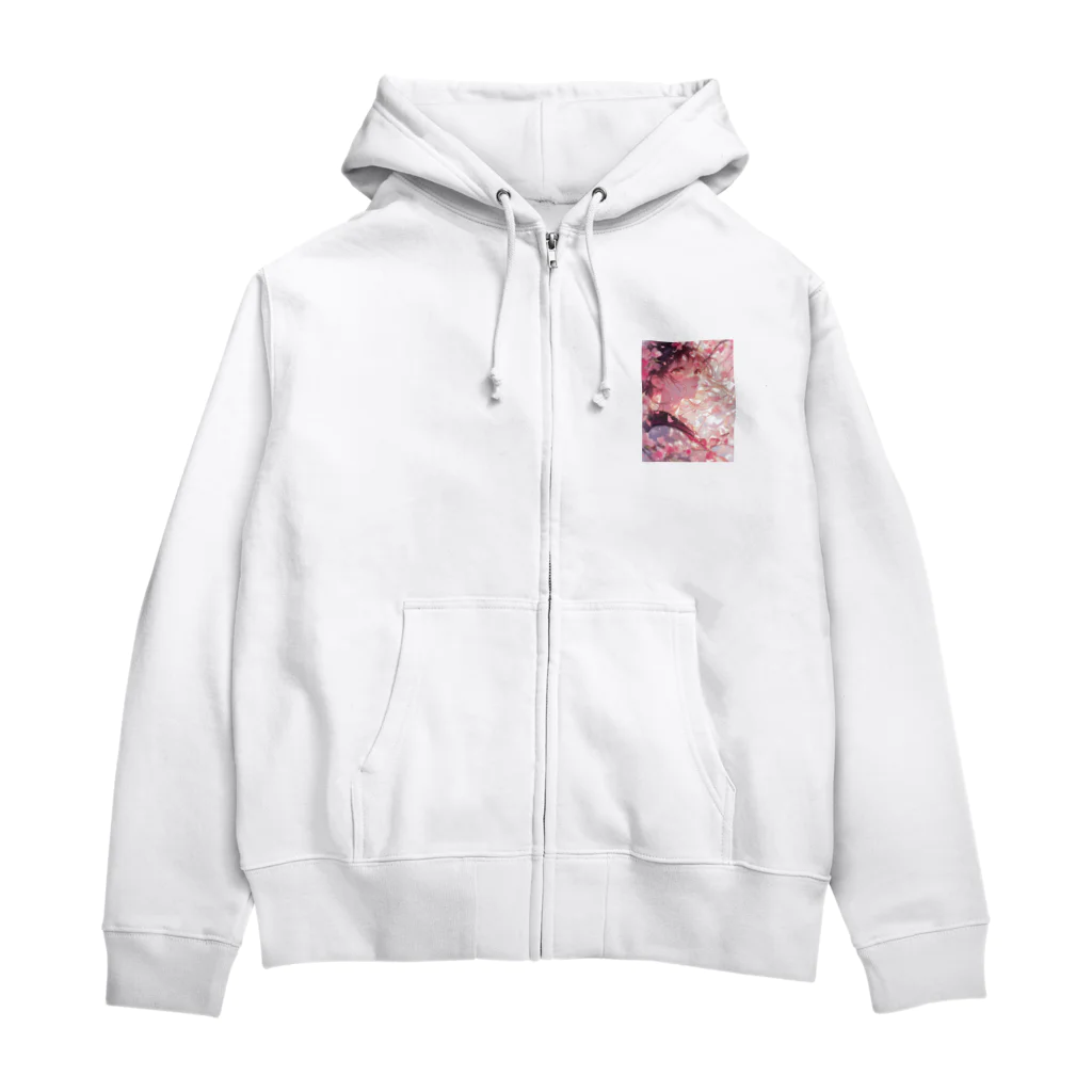 AQUAMETAVERSEの桜と私ラフルール1859 Zip Hoodie