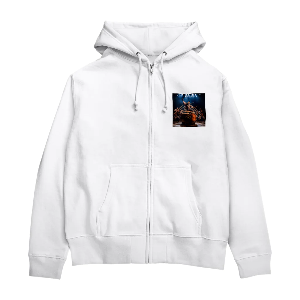 AQUAMETAVERSEの大太鼓の演奏　なでしこ1478 Zip Hoodie