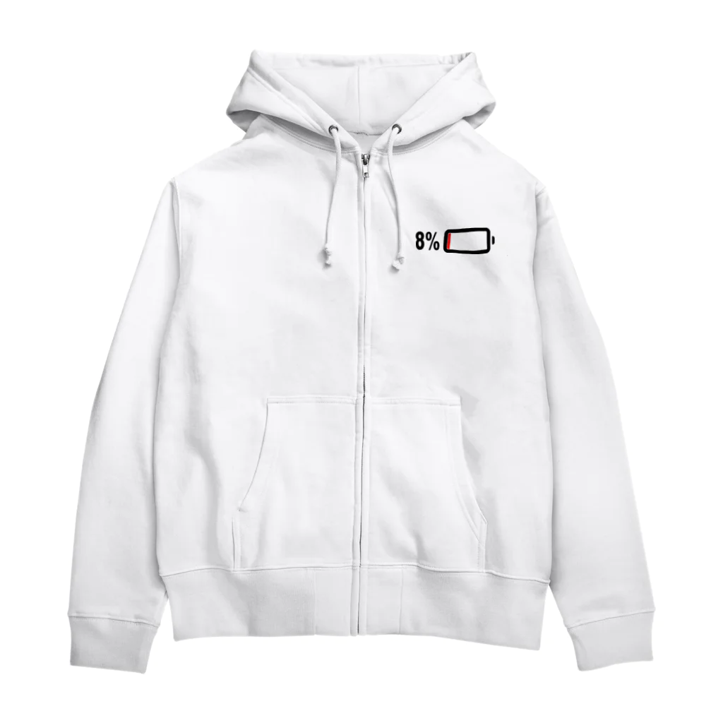 amzworksae86の充電８％マーク　グッズ Zip Hoodie