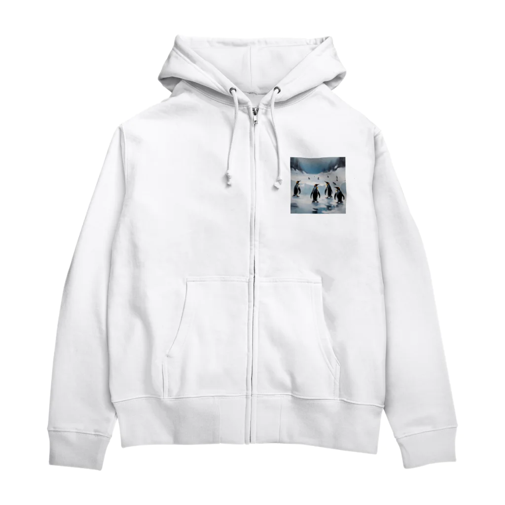 akipen76の共存を目指すペンギン Zip Hoodie