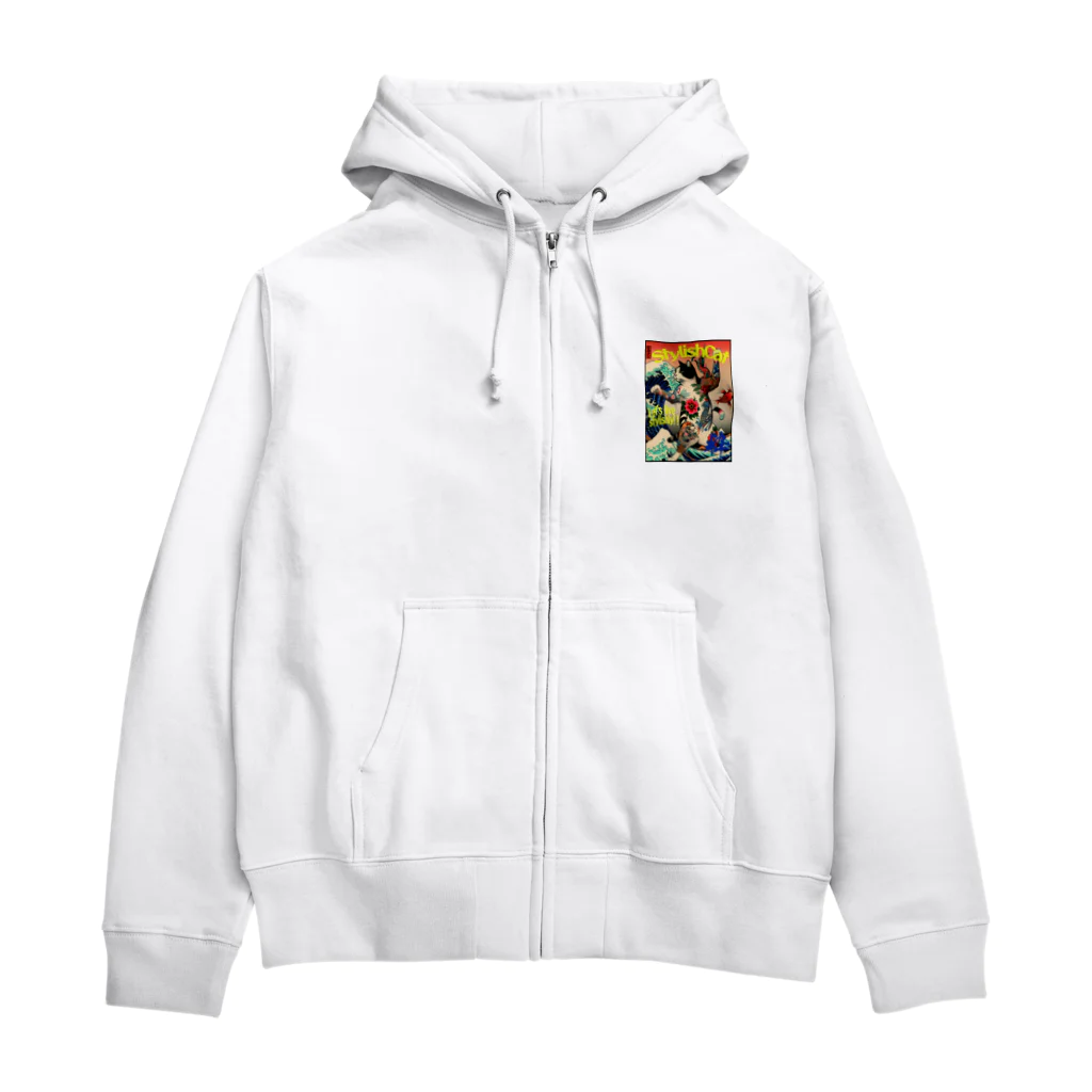 iroironの粋猫 Zip Hoodie