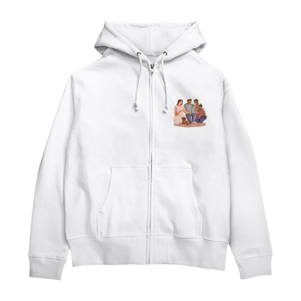 kichamanの家族だんらん Zip Hoodie