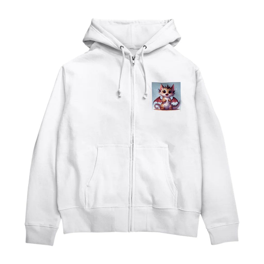 nekodoragonのびっくり！ 猫ドラゴン Zip Hoodie