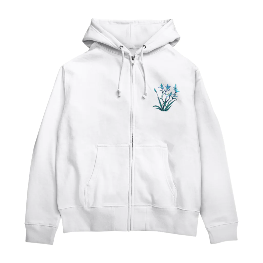 RetrowaveFlowerのRetrowaveFlower-イキシア- Zip Hoodie