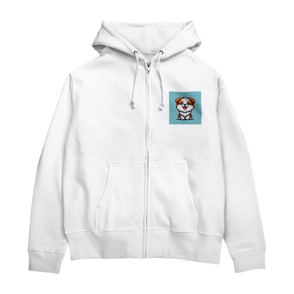 動物好きのあなた絵の愛犬家のためのグッズシリーズ Zip Hoodie