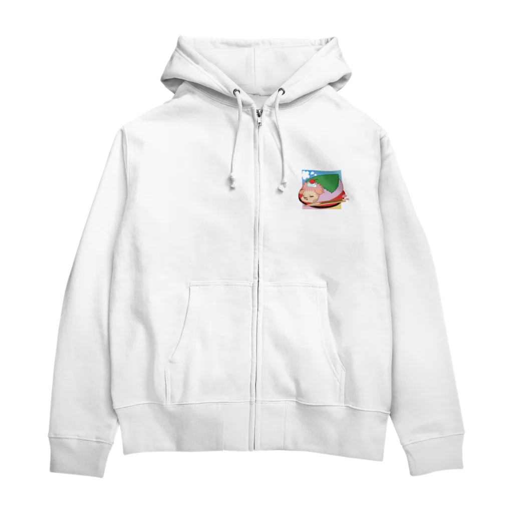 さちあきのおみせの季節のさくら餅ハリネズミ Zip Hoodie