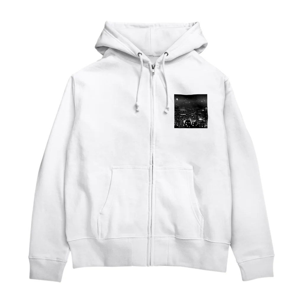 MEGROOVEの都会の夜景🏙 Zip Hoodie