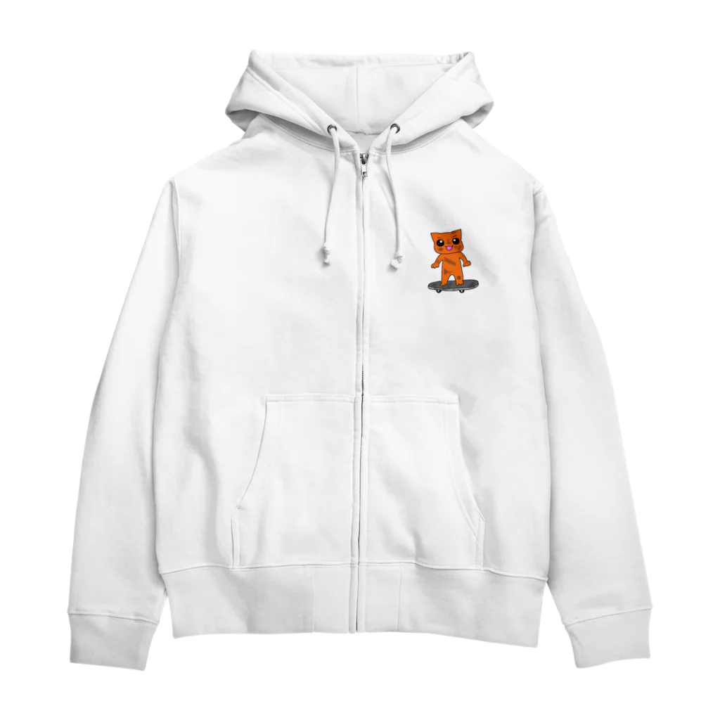 ふゆゆいなはむすたーのふゆゆいなねこ(汚れ) Zip Hoodie