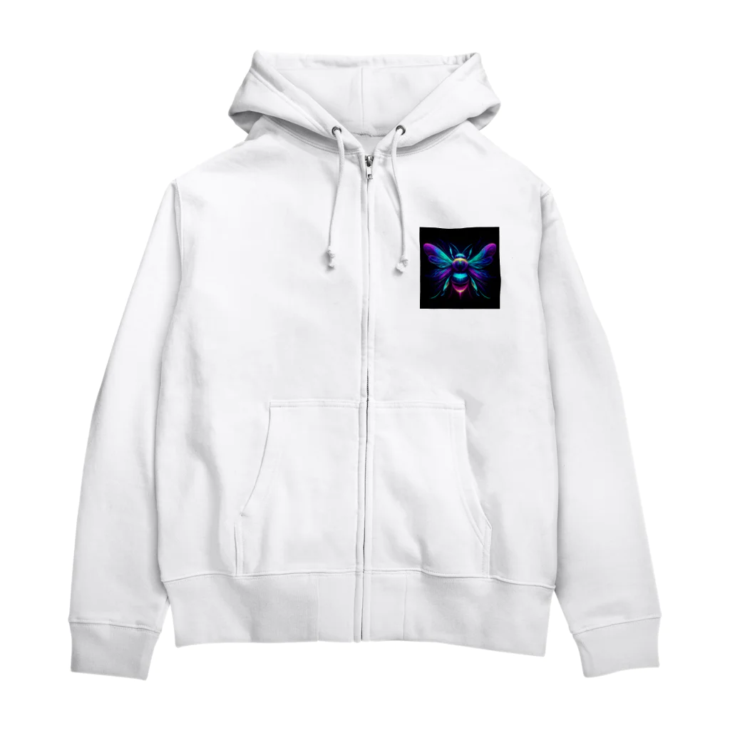 NeonSparkのネオン蜂 Zip Hoodie