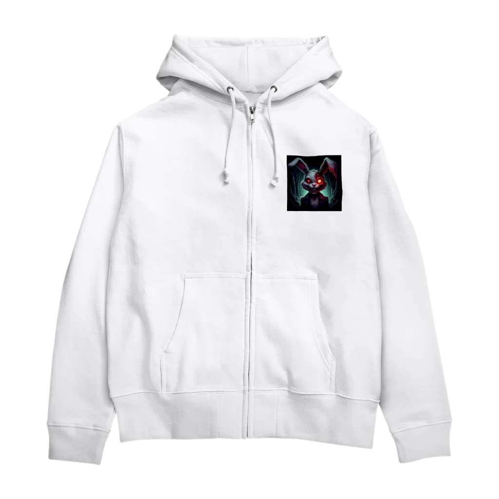 かんぱい工房のホラーウサギ Zip Hoodie