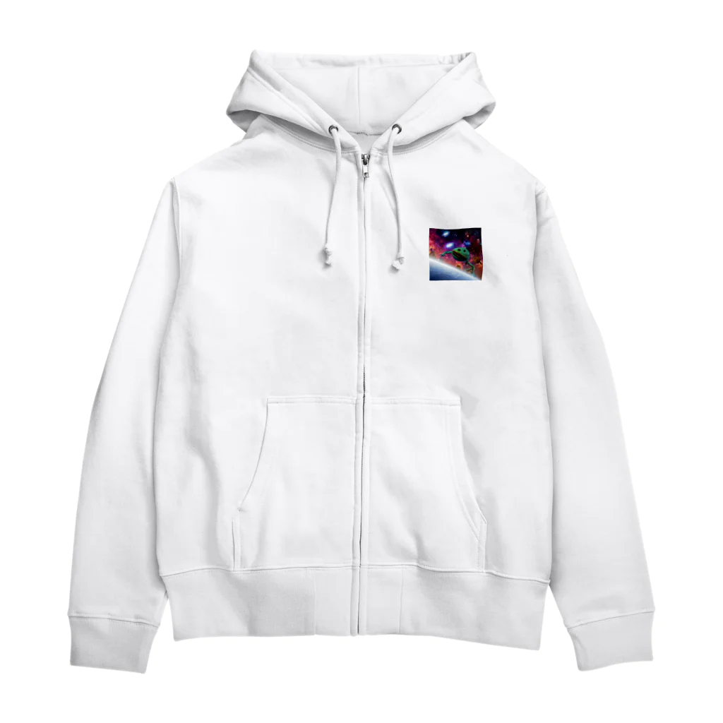 やま　イラストレーター　HEXA NET 販売美麗イラストレーター描きますの可愛い生物 Zip Hoodie