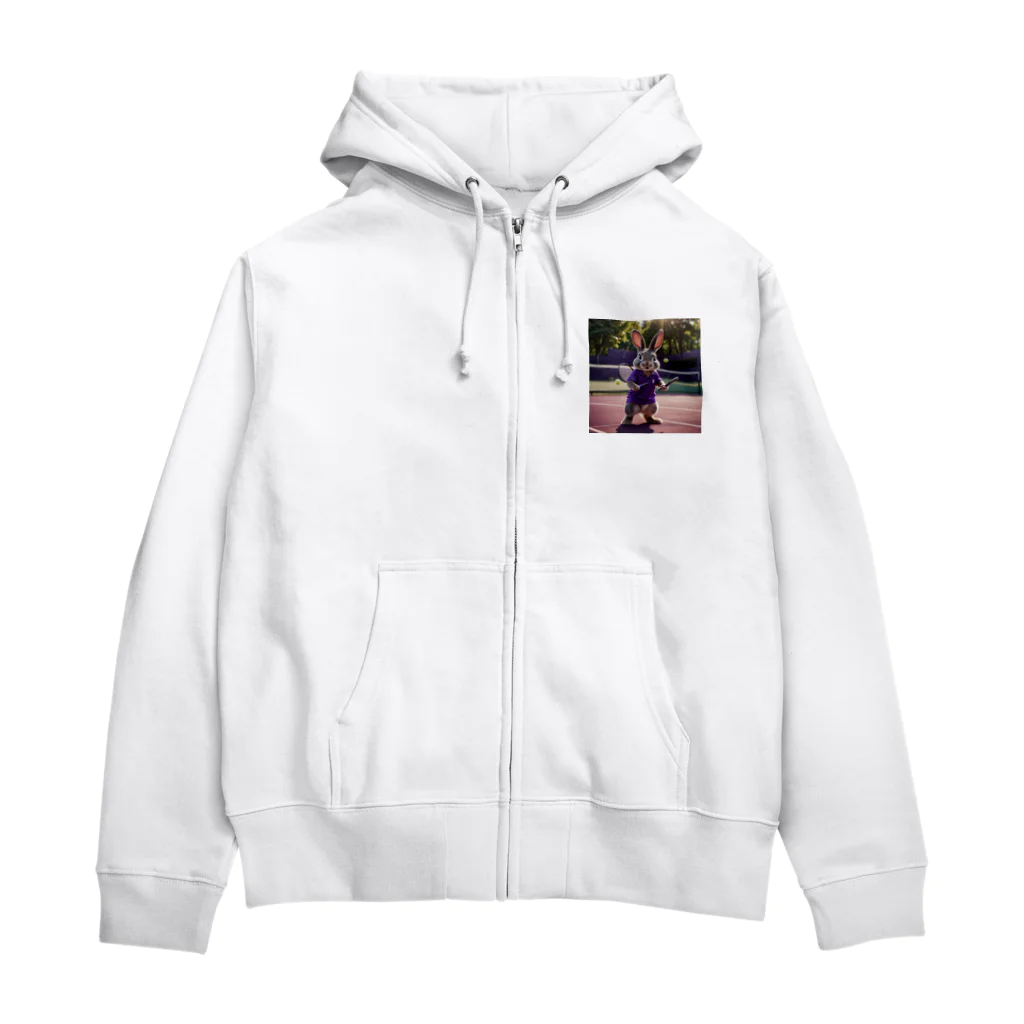 SmilePineのもふもふプリンセスのテニス Zip Hoodie