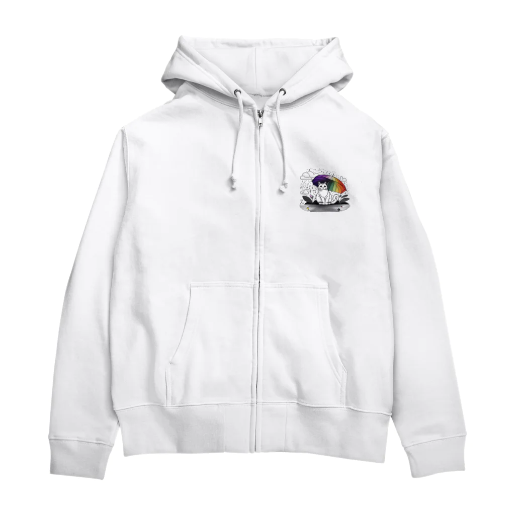 らうんじのニジネコ Zip Hoodie