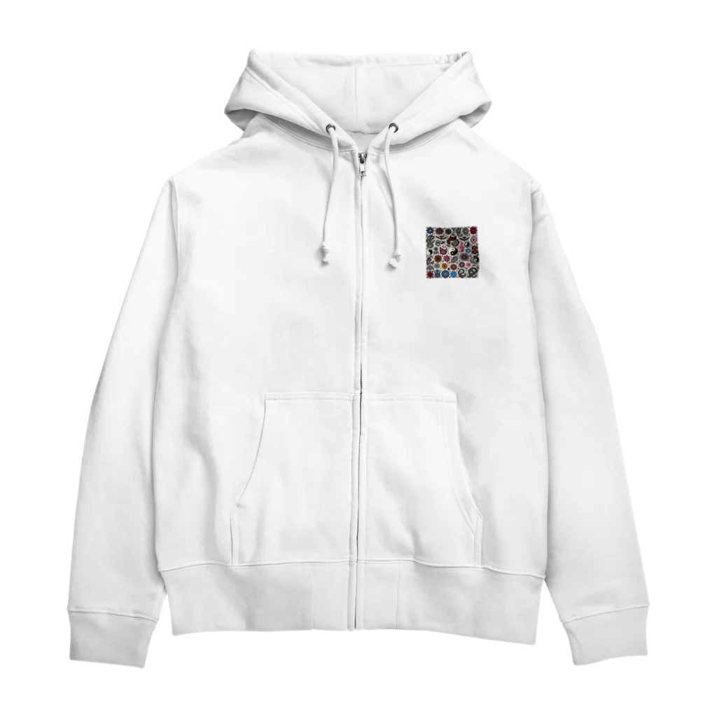 マクロのミスティックパターンコレクション Zip Hoodie