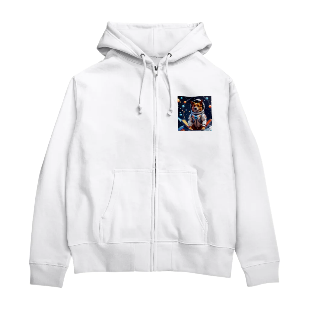 DOTTAの宇宙犬 Zip Hoodie