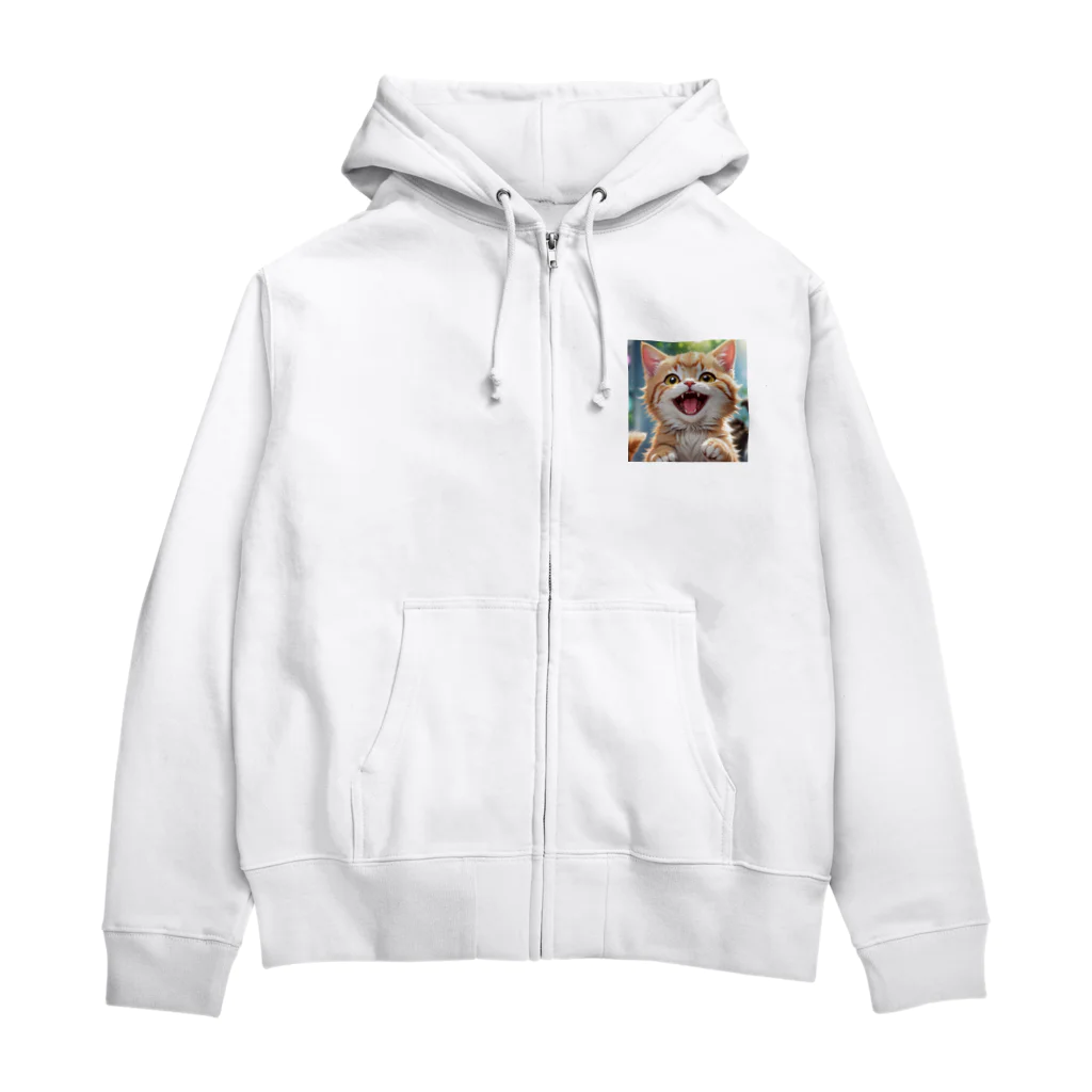 f-koroのかわいい笑顔がたまらない子猫 Zip Hoodie