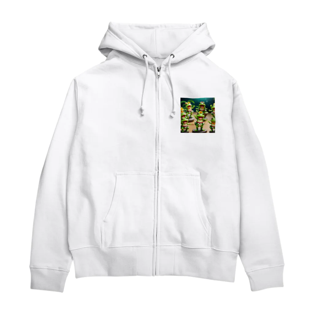 二宮大輔のパーティーカエル Zip Hoodie