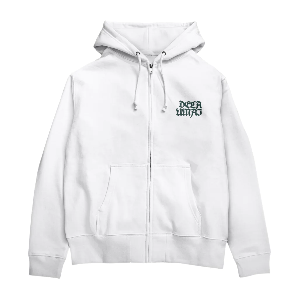 carl-carlのdela umai ロックロゴTシャツ Zip Hoodie