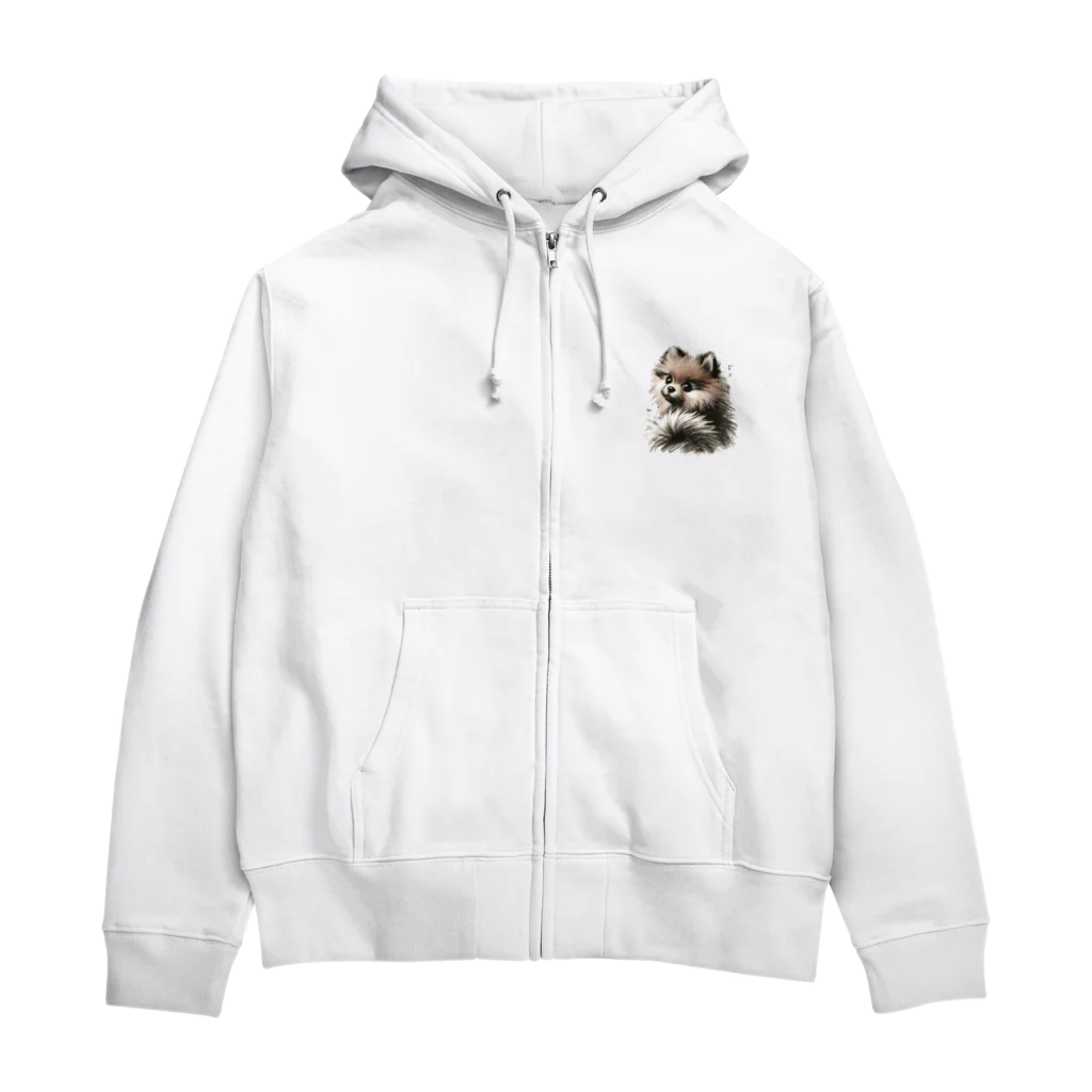 くれよんハウスのくれよんポメ振返り Zip Hoodie