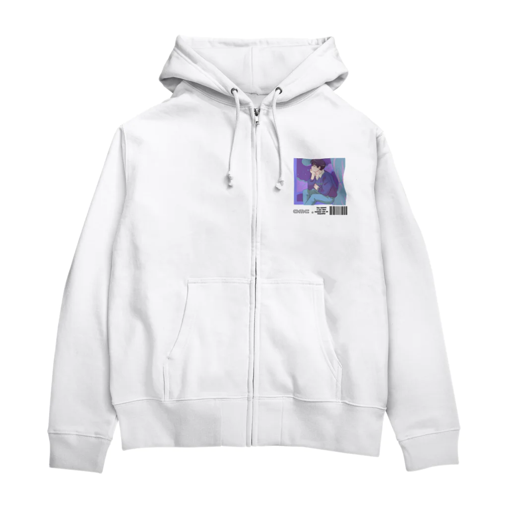 おもちショップのemotional boy Zip Hoodie