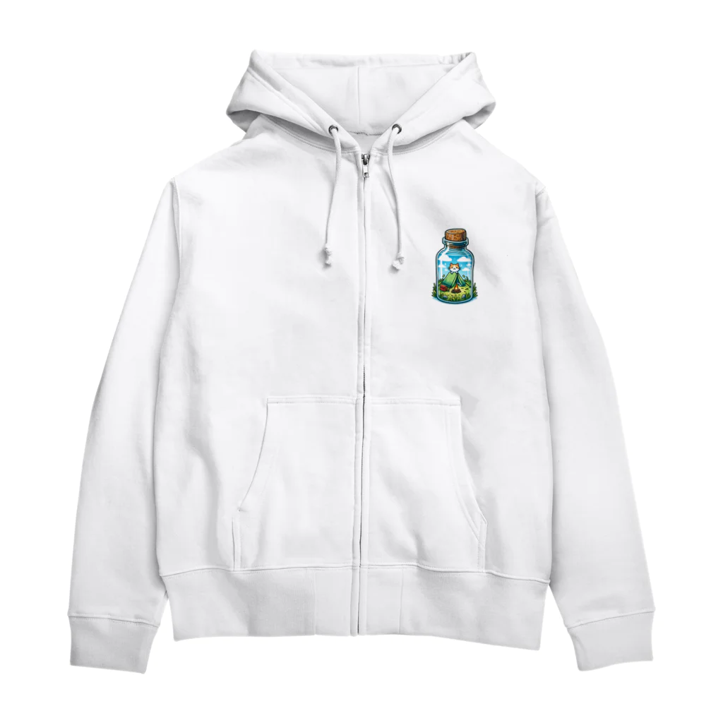 EseCAMPの瓶CAT Zip Hoodie