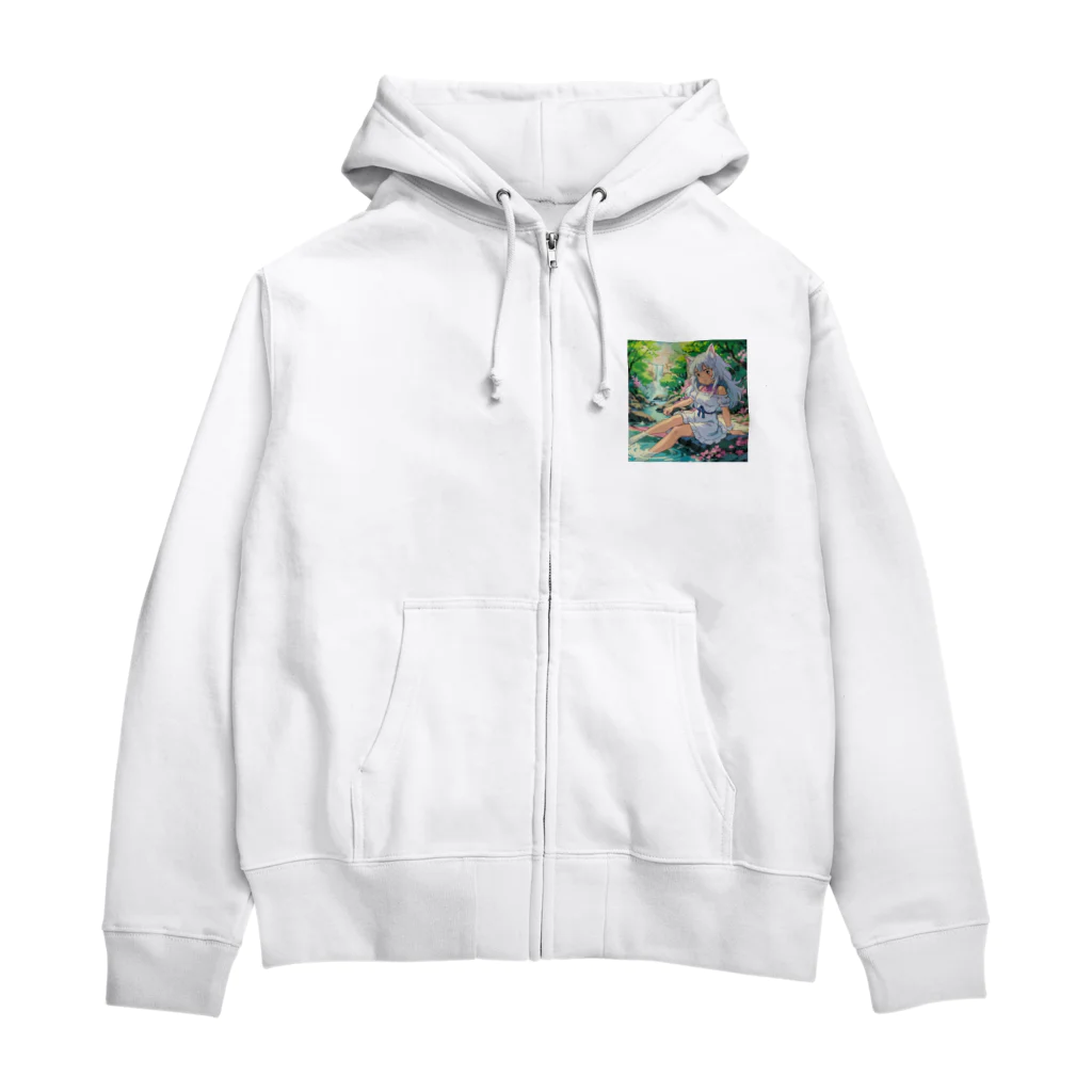 yos-1292583のねこニコばん Zip Hoodie