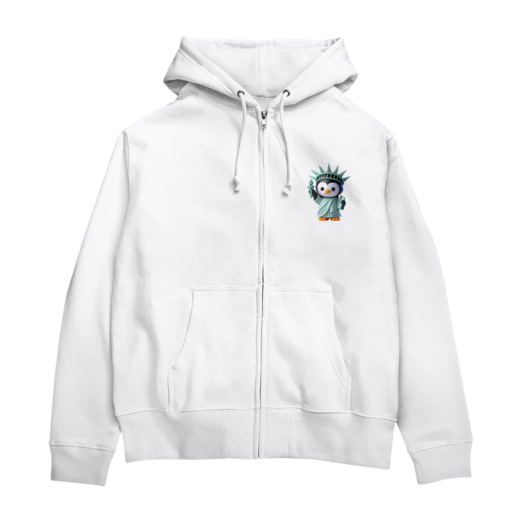 JUPITERの自由のペンギン像 Zip Hoodie