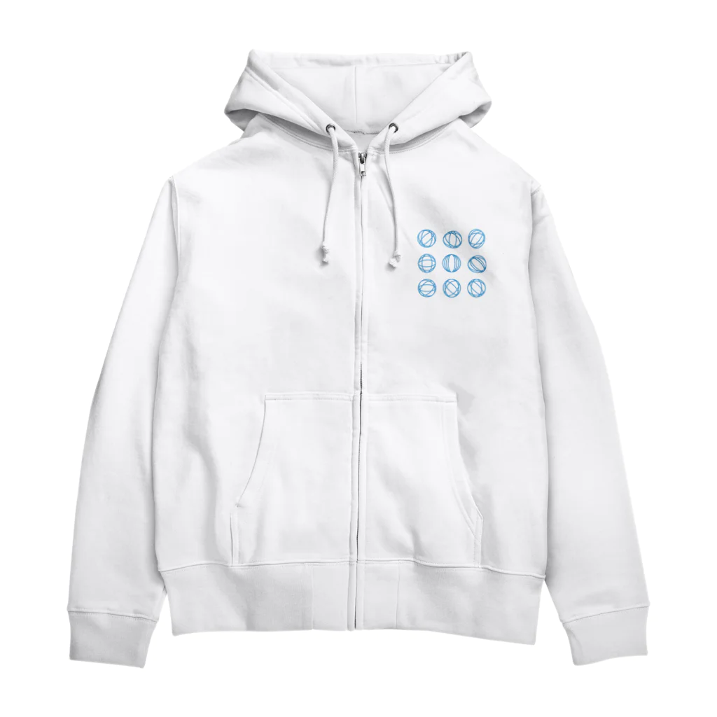 MD　ミナミデザインの北海道大空高等学校＜公認＞　校章グッズ Zip Hoodie